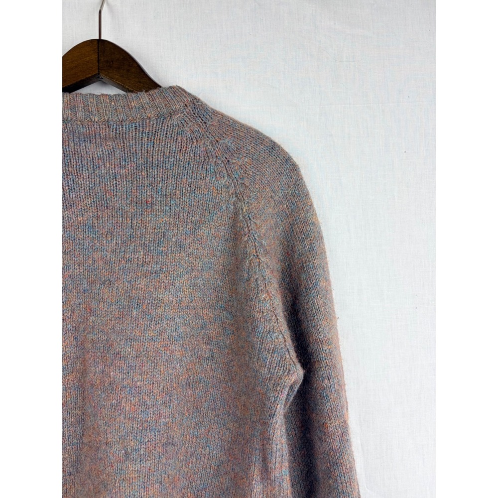 McGregor Vintage Marled Knit‎ Crewneck Sweater Raglan Sleeve Multi-Color Blue - Picture 12 of 15